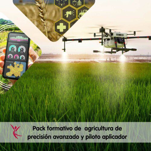 Pack formativo de agricultura de precisión avanzado y piloto aplicador