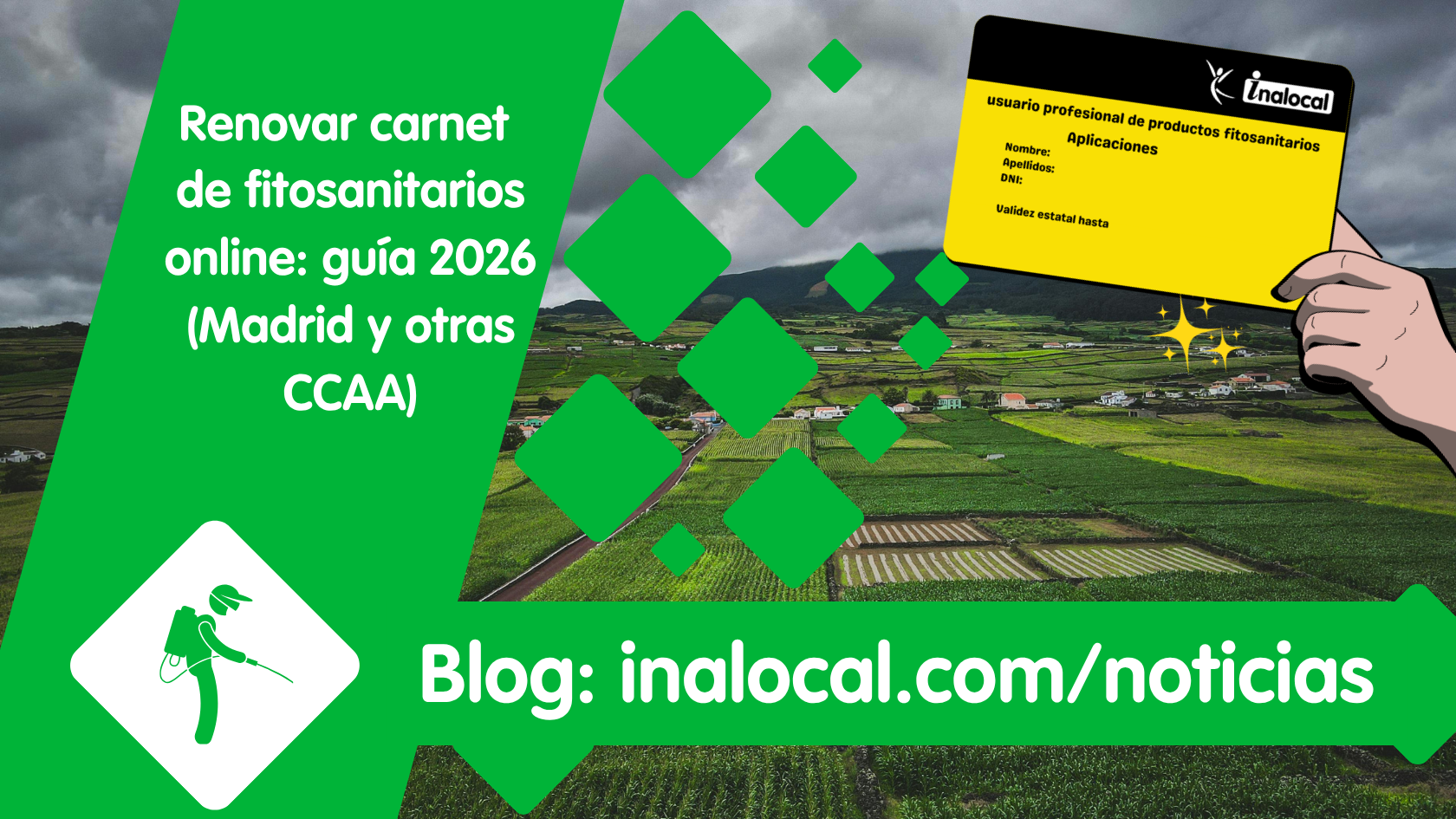 Renovar carnet de fitosanitarios online guía 2026 (Madrid y otras CCAA)