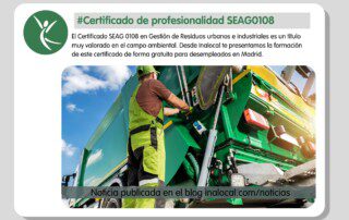 Certificado de profesionalidad SEAG0108