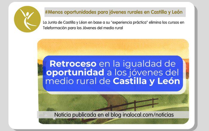 Menos oportunidades para jóvenes rurales en Castilla y León