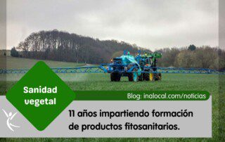 11 años impartiendo formación de productos fitosanitarios.