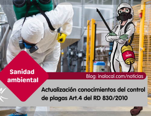 Actualización conocimientos control plagas según Art 6 del RD 830/2010