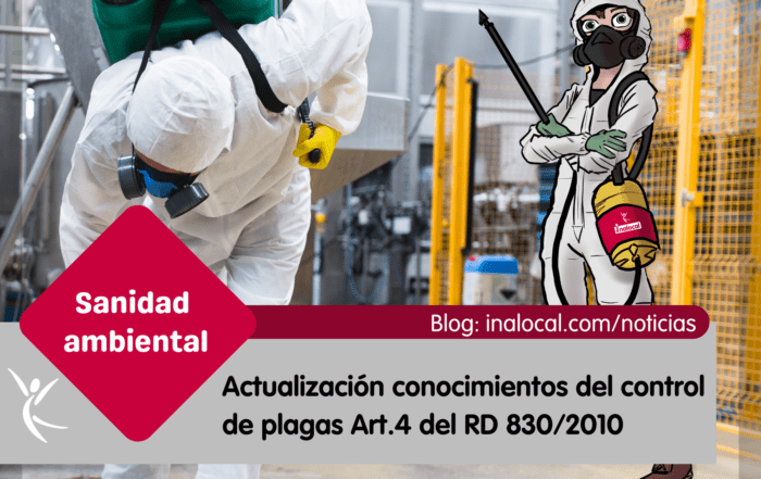 Actualización conocimientos del control de plagas Art.4 del RD 8302010