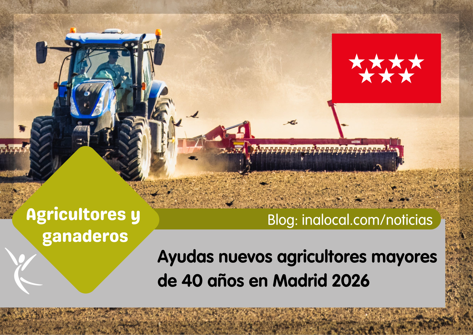 Ayudas nuevos agricultores mayores de 40 años en Madrid 2026